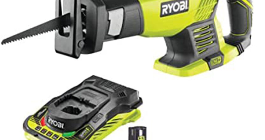 Pack RYOBI Scie sabre 18V OnePlus RRS1801M – 1 Batterie 3.0Ah High Energy – 1 Chargeur ultra rapide