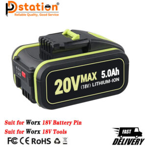 Batterie PDSTATION 18V 5 Ah Li-ion annoncée compatible avec plusieurs outils Worx