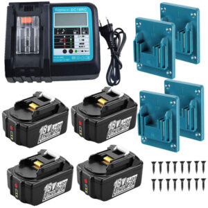 Batteries POWERWINGS BL1850B avec chargeur DC18RC et accessoires du lot