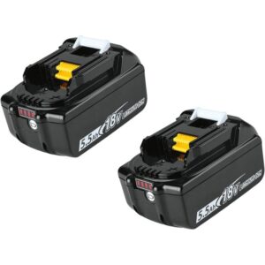 Batteries TEETOK 18V Li-ion avec indicateur LED pour outils Makita
