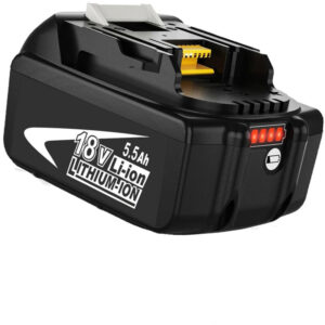 Batterie MAWIRON BL1860B 18 V avec indicateur LED et boîtier ABS