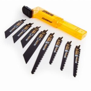 Coffret de lames scie sabre Dewalt DT99551 avec huit lames bimétal