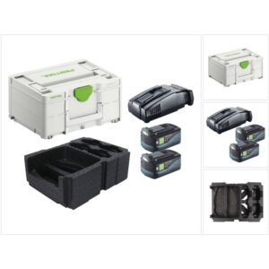 Pack de batteries Festool BP 18 Li avec coffret Systainer et fonctions Bluetooth