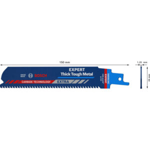 lame Bosch Expert S 955 CHC au carbure, lot de trois pour métaux épais