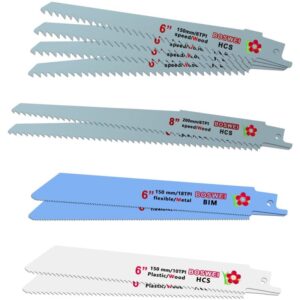 Lames de scie sabre RUNXIZHOU avec dentures variées pour bois et métal