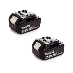 Pack batteries Makita BL1850B avec deux batteries Li-Ion LXT et indicateurs intégrés