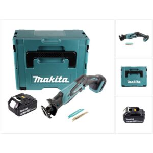 Scie sabre Makita DJR 183 sans fil avec batterie et coffret Makpac