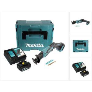 Scie sabre Makita DJR 183 sans fil avec batterie, chargeur et coffret Makpac