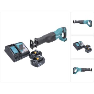Scie sabre Makita DJR 186 sans fil avec deux batteries et chargeur