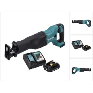 Scie sabre Makita DJR 186 sans fil avec batterie et chargeur Makita