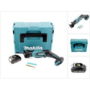 Scie sabre Makita DJR183Y1J sans fil avec batterie et coffret Makpac