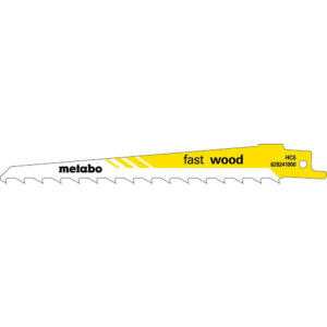 Lot de lames de scie sabre Metabo HCS destiné aux coupes dans le bois