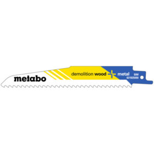 Lames de scie sabre Metabo Professional bimétal pour bois, clous et plastique