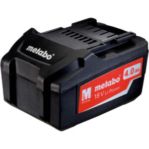 Batterie Metabo Li-Power 18 V de 4 Ah avec indicateur de capacité