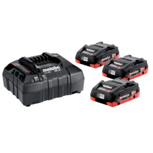 Pack énergie Metabo 18 V avec trois batteries LiHD et chargeur ASC 55