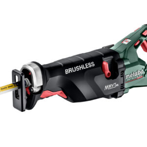 Scie sabre Metabo SSEP 18 sans fil avec lame orientable et poignée ergonomique