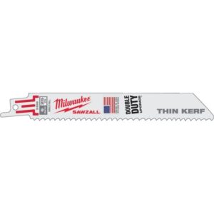 Lame scie sabre Milwaukee A50230 bimétal au cobalt pour découpe du métal