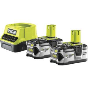 Pack batteries Ryobi RC18120-240 avec deux batteries et chargeur rapide