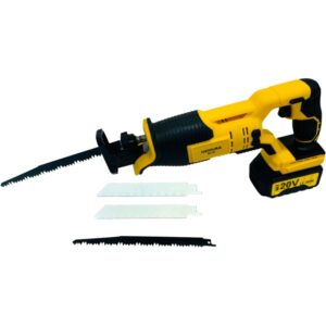 Scie sabre Nemura sans fil avec batterie, chargeur et lame pour le bois