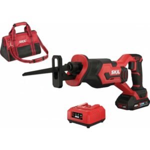 Scie sabre Skil 18V sans fil avec batterie, lame et sac de transport