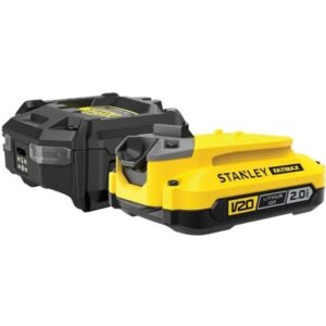 Kit batterie Stanley V20 avec batterie lithium-ion et chargeur assorti
